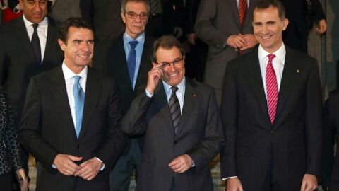 Soria, Artur Mas y el Pr&iacute;ncipe Felipe