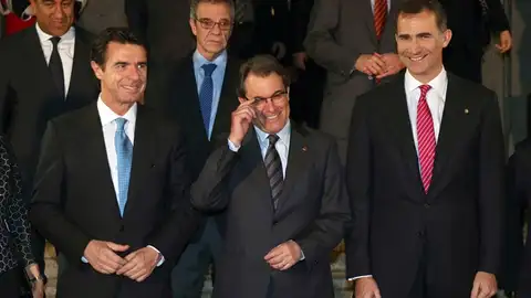 Soria, Artur Mas y el Príncipe Felipe Soria, Artur Mas y el Príncipe Felipe