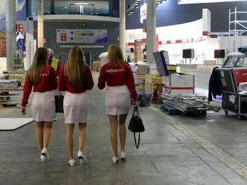 Trabajadoras del Mobile World Congress Trabajadoras del Mobile World Congress