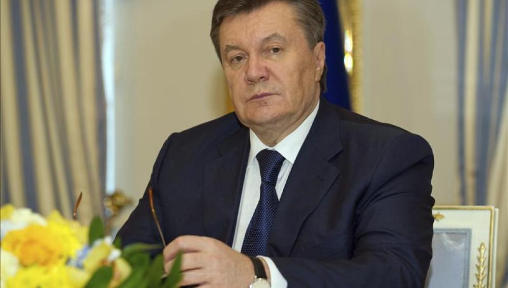 El depuesto presidente Yanukóvich