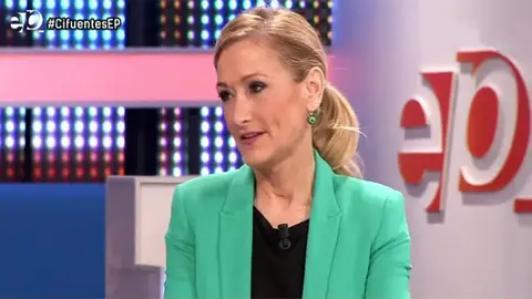 Cristina Cifuentes en Espejo Público. Cristina Cifuentes en Espejo Público.