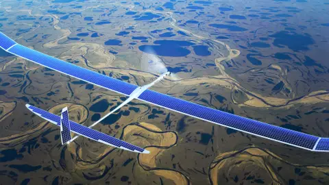 Prototipo de los drones voladores de la firma Titan Aerospace "Solara 60" Prototipo de los drones voladores de la firma Titan Aerospace "Solara 60"
