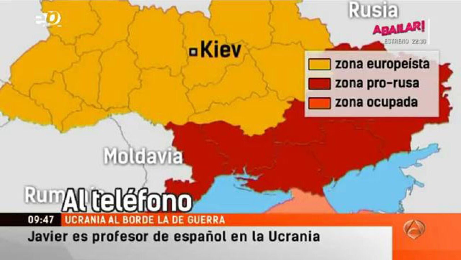 Profesor español en Kiev: 