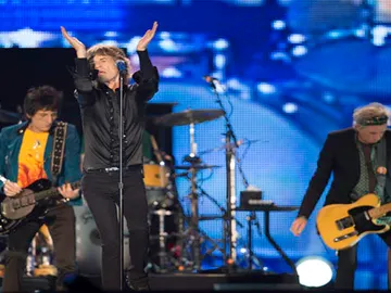 Los Rolling Stones, en concierto. Los Rolling Stones, en concierto.