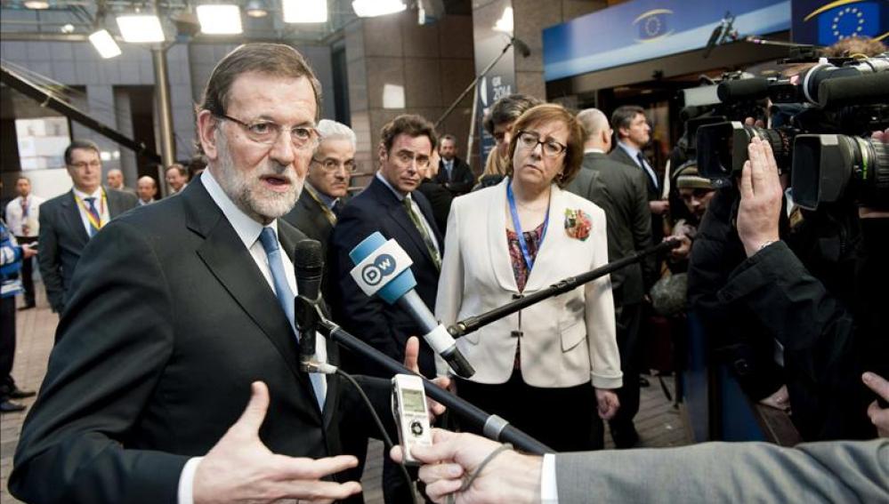 Rajoy ve avalada en la UE su tesis sobre Ucrania y no excluye una sanción a Rusia