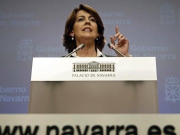 La presidente del Gobierno de Navarra, Yolanda Barcina.