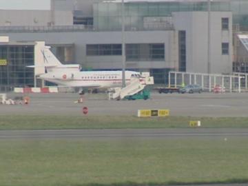 Avión del Gobierno en el aeropeurto de Barajas