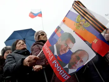 Seguidores rusos en Crimea Seguidores rusos en Crimea