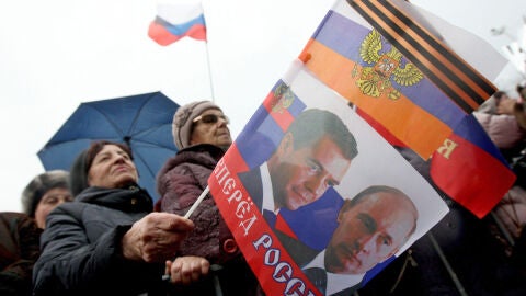 Seguidores rusos en Crimea