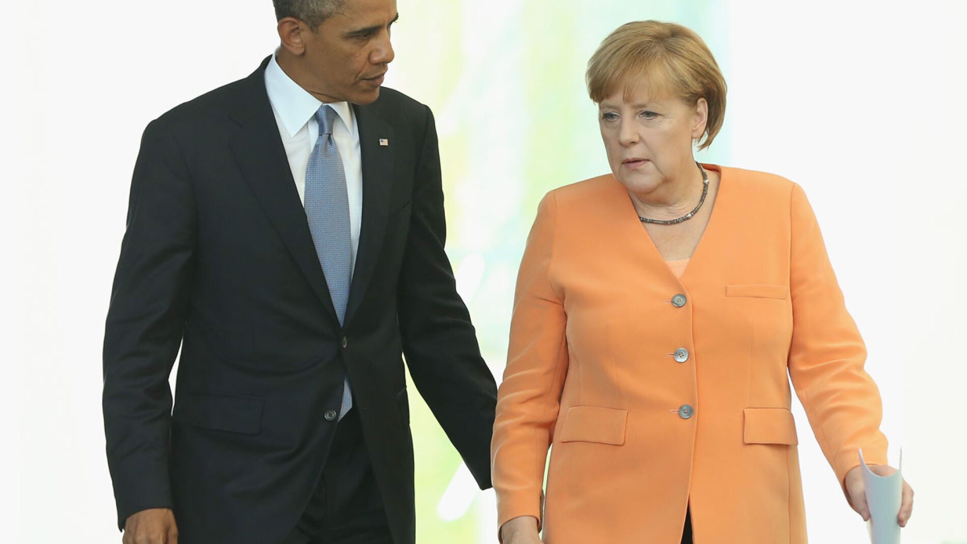 Barack Obama y Angela Merkel