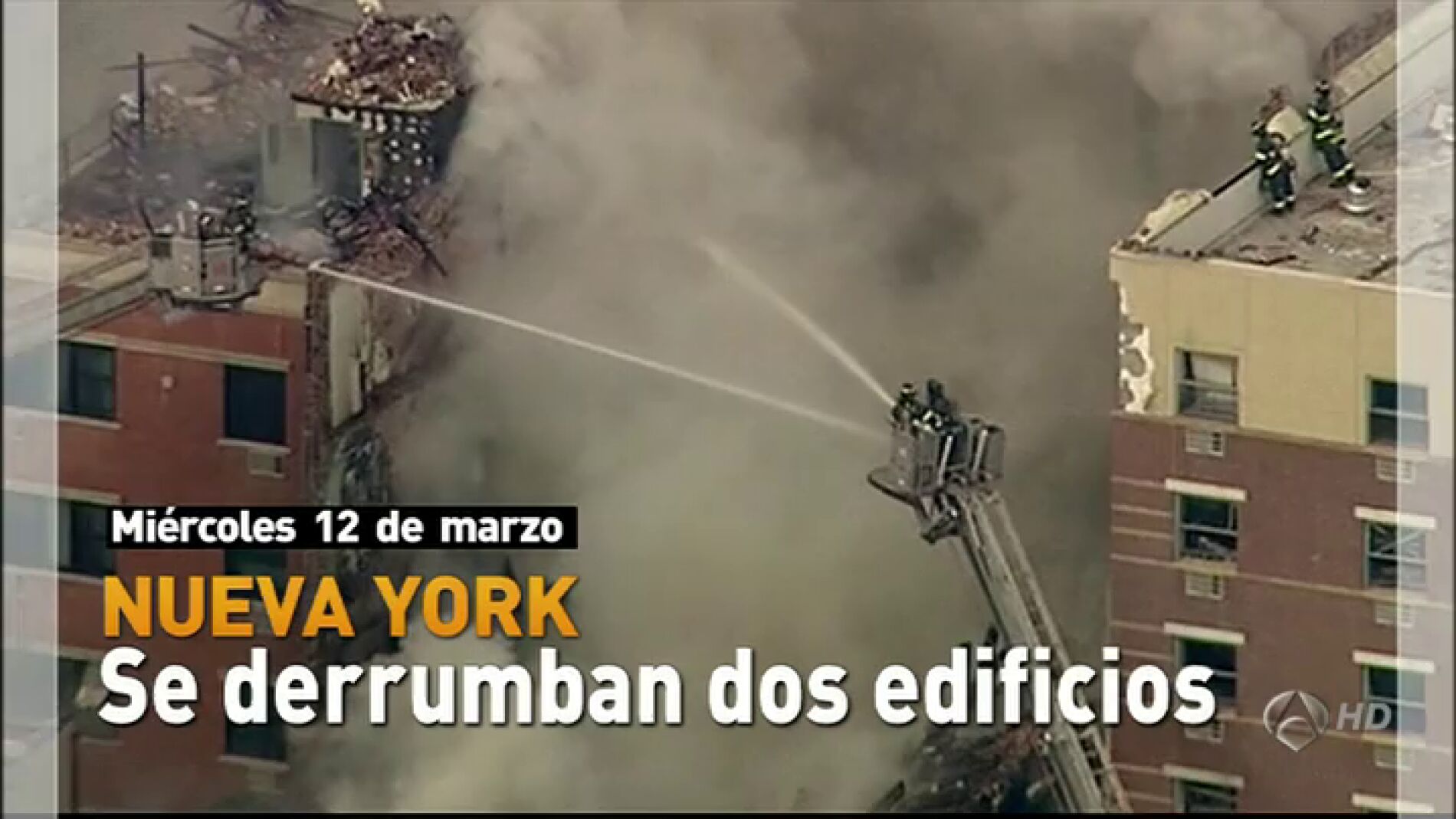 Al menos dos muertos tras el derrumbe de dos edificios en Nueva York