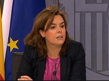 Soraya Sánez de Santamaría tras el Consejo