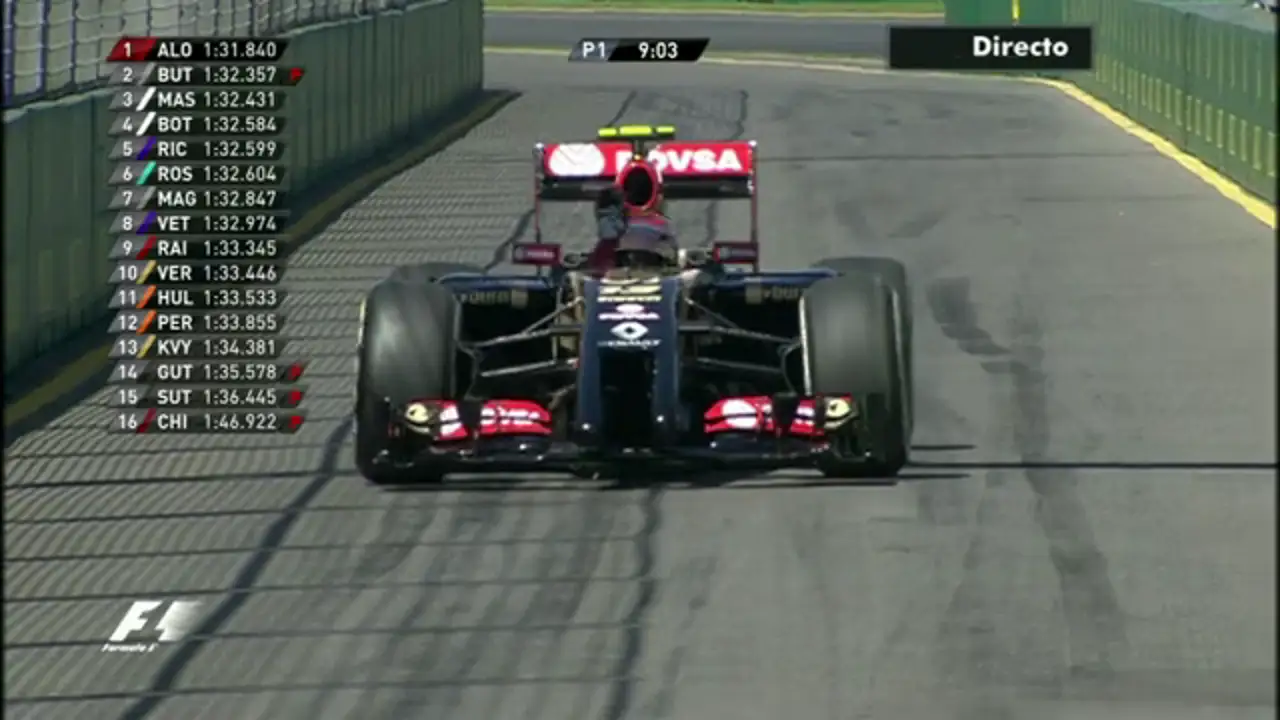 Pastor Maldonado tiene problemas con el giro del coche