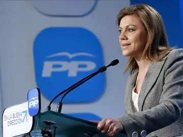 Cospedal en la sede del PP de Toledo Cospedal en la sede del PP de Toledo