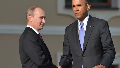 Barack Obama y Vladimir Putin, enfrentados por la situación de Crimea Barack Obama y Vladimir Putin, enfrentados por la situación de Crimea