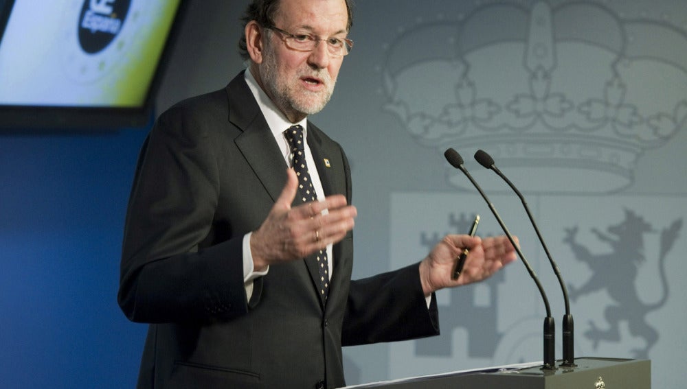 El presidente del Gobierno, Mariano Rajoy, en Bruselas