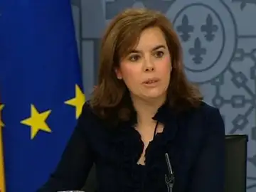 Sáenz de Santamaría en el Consejo de ministros Sáenz de Santamaría en el Consejo de ministros