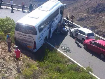 Accidente de autobús en Gran Canaria Accidente de autobús en Gran Canaria