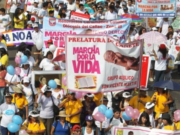 Miles de personas participan en la "Marcha por la vida"
