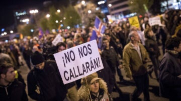 Cientos de personas protestan en Madrid