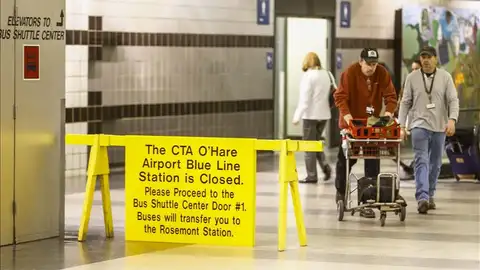 Más de 30 heridos al descarrilar un tren en Chicago Más de 30 heridos al descarrilar un tren en Chicago