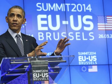 Barack Obama, en Bruselas