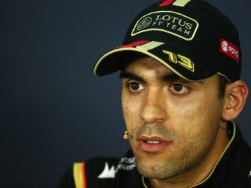 Pastor Maldonado, durante la rueda de prensa previa al GP de Malasia