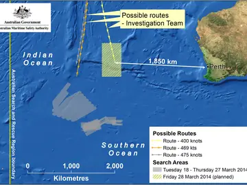 Mapa del área de búsqueda Mapa del área de búsqueda