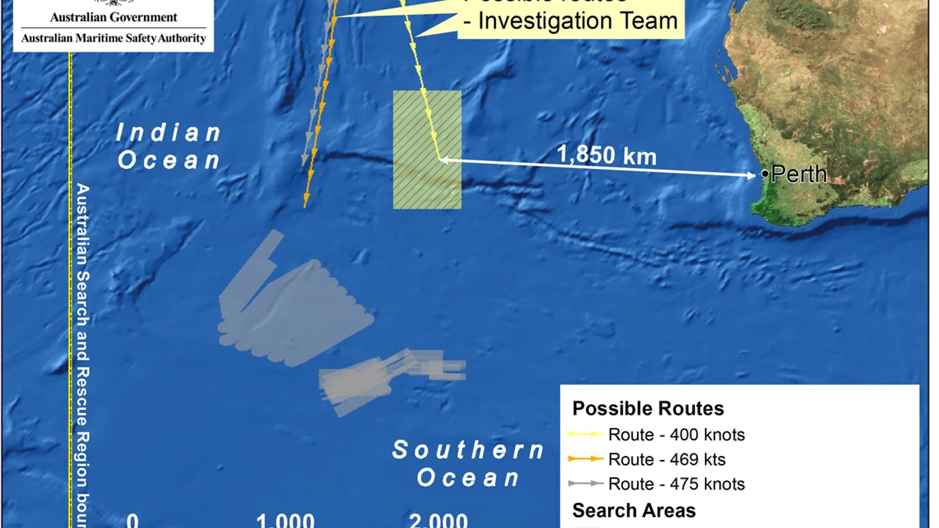 Mapa del área de búsqueda Mapa del área de búsqueda
