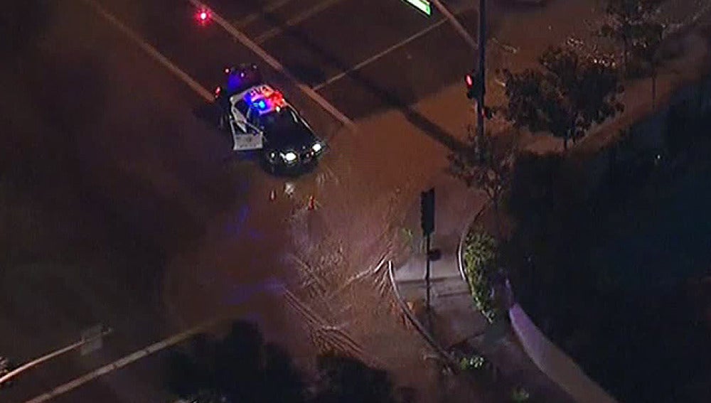 Un coche de policía en Los Angeles