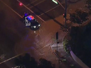 Un coche de policía en Los Angeles