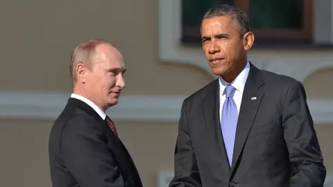 Vladimir Putin y Barack Obama Vladimir Putin y Barack Obama