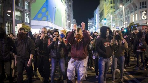 Grupos antisistema tras el 22-M