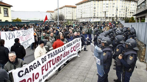 Manifestaci&oacute;n de los astilleros ferrolanos