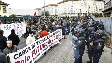 Manifestación de los astilleros ferrolanos Manifestación de los astilleros ferrolanos