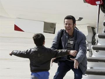 Javier Espinosa se reencuentra con su hijo Javier Espinosa se reencuentra con su hijo