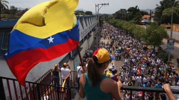 Protestas en las calles de Venezuela