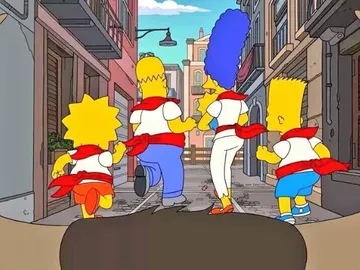 Los Simpson en Sanfermines Los Simpson en Sanfermines