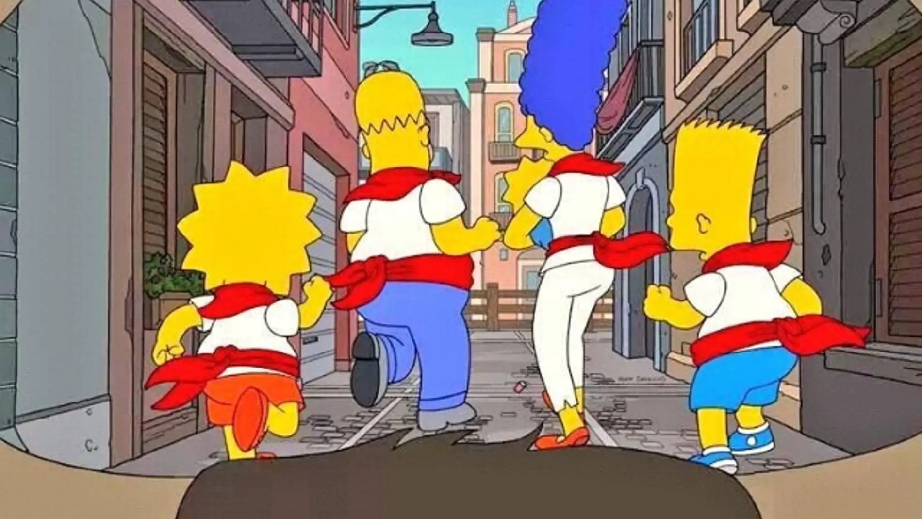 Los Simpson en Sanfermines