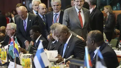 Rajoy a su llegada a la cumbre de Bruselas Rajoy a su llegada a la cumbre de Bruselas