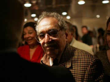 Gabriel García Márquez durante una presentación