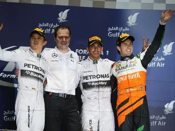 El podio de Baréin El podio de Baréin