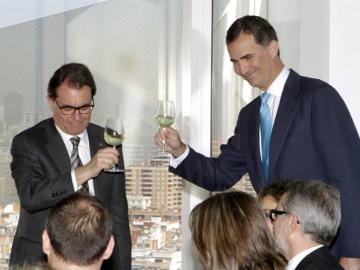 Artur Mas y el Príncipe Felipe