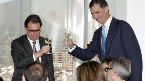 Artur Mas y el Pr&iacute;ncipe Felipe