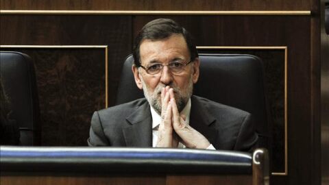 Mariano Rajoy, durante el debate sobre la consulta