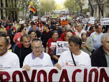 Manifestantes en Madrid