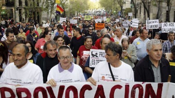 Manifestantes en Madrid