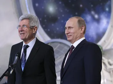 Vladímir Putin y Giovanni Bignami Vladímir Putin y Giovanni Bignami