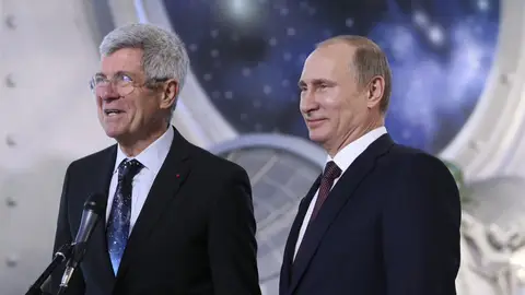 Vladímir Putin y Giovanni Bignami Vladímir Putin y Giovanni Bignami