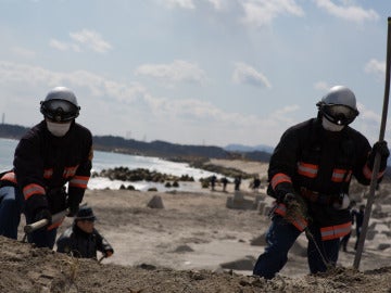 Labores de limpieza en Fukushima